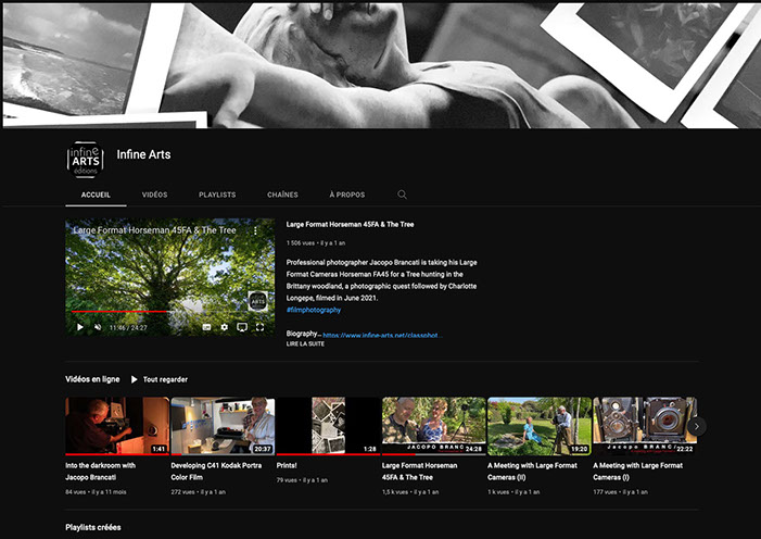 YouTube Channel Infine Arts